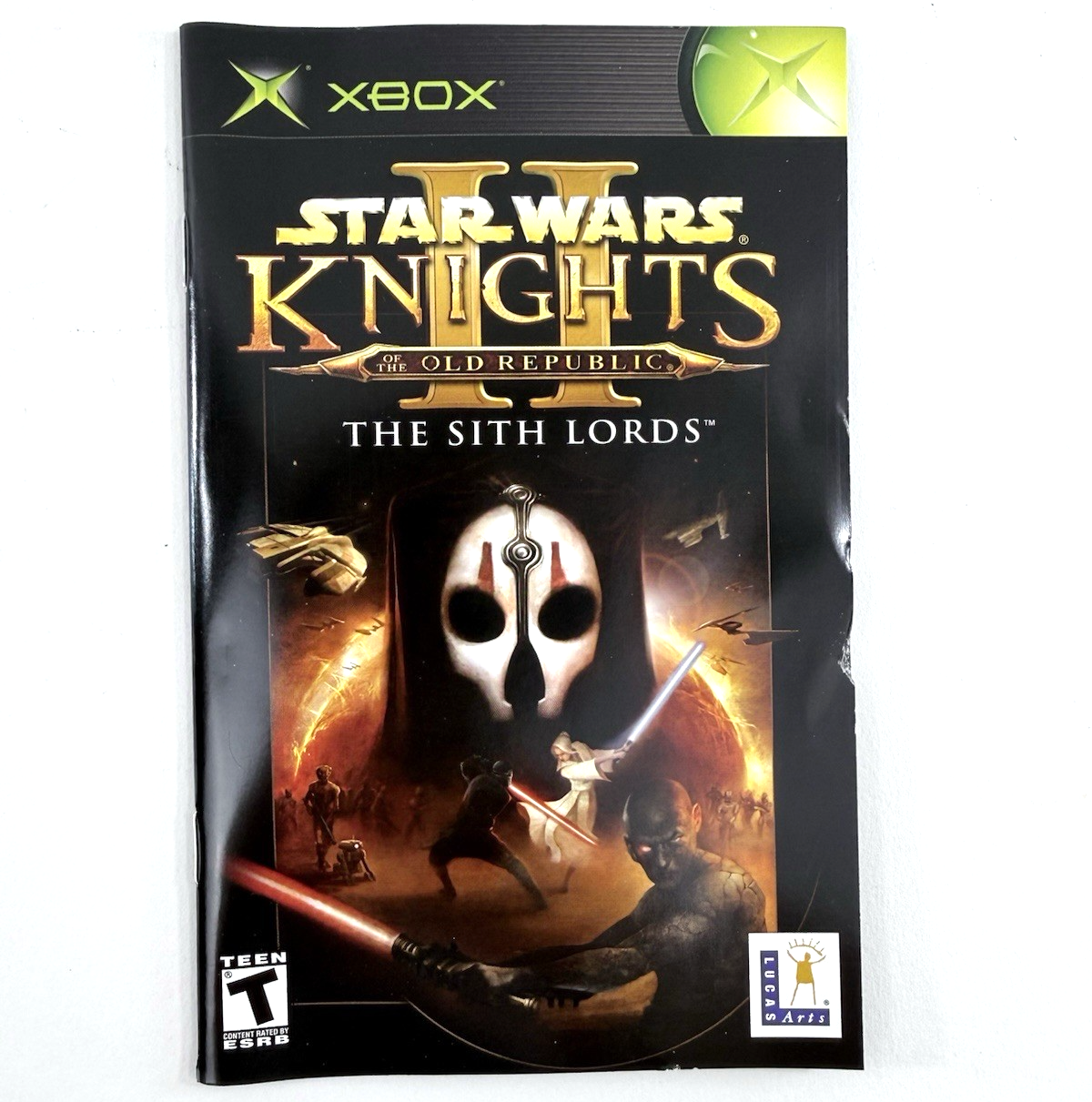 Star Wars: Knights of the Old Republic II (Xbox, 2004) Game Case Manual Reg.