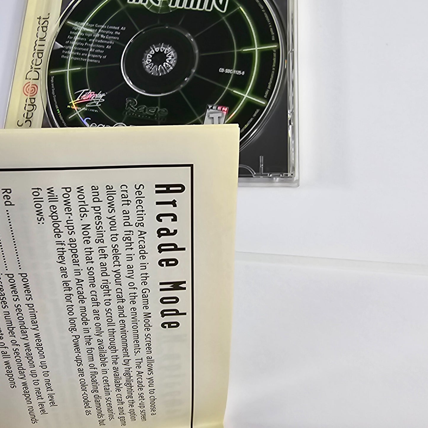 Incoming (Sega Dreamcast, 1999) Game Case Manual - Tested and Working