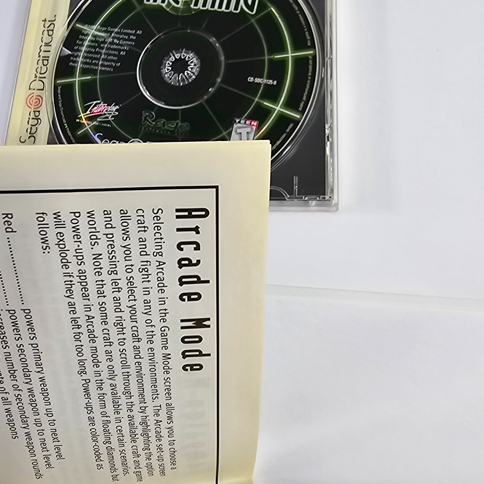 Incoming (Sega Dreamcast, 1999) Game Case Manual - Tested and Working