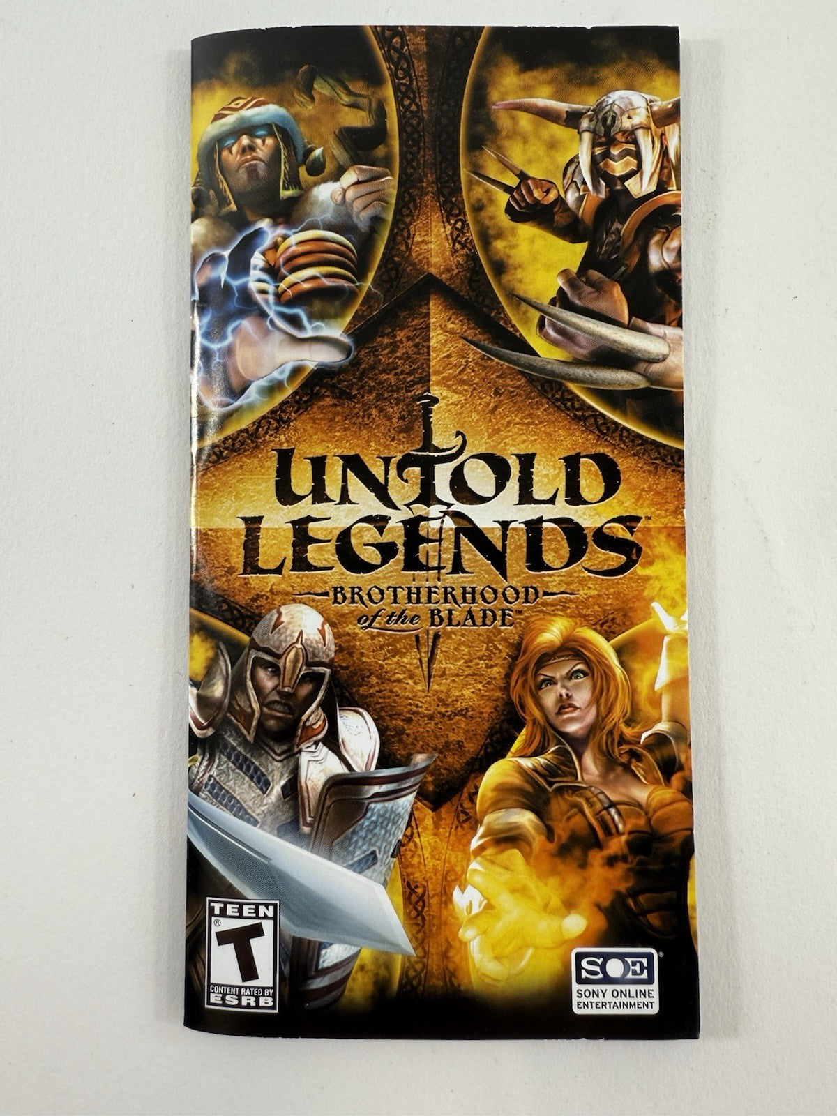 Untold Legends: The Warrior's Code (Sony PSP, 2006) Game Case Manual - Tested