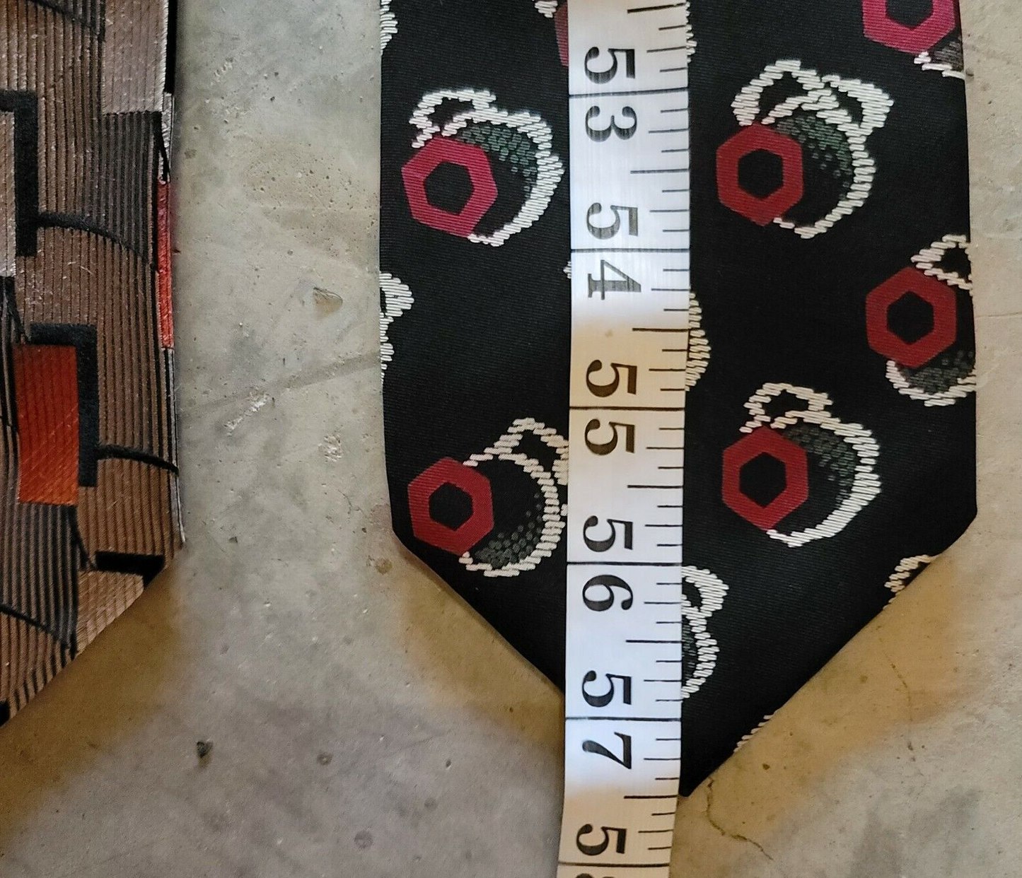 Talbott Studio for Justers Ltd. Mens' Black Multicolor Neck Tie 57"