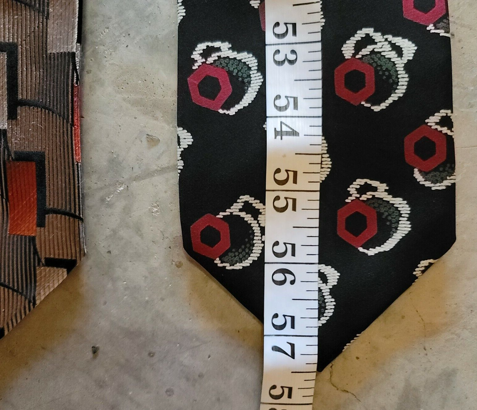 Talbott Studio for Justers Ltd. Mens' Black Multicolor Neck Tie 57"