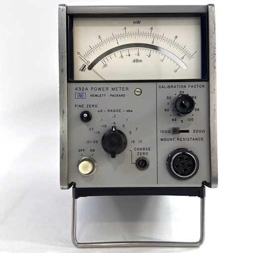 HP Vintage Hewlett Packard 432A Thermistor RF Power Meter - Tested