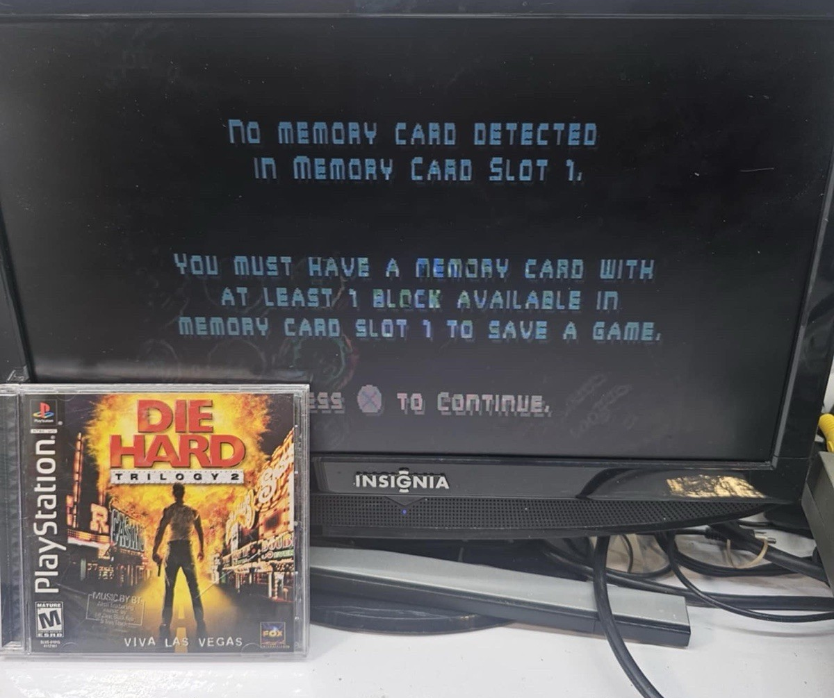 Die Hard Trilogy 2: Viva Las Vegas (PlayStation, 2000) Game Case Manual Reg.