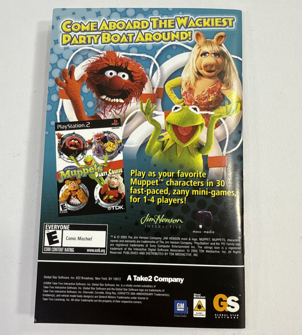 Corvette (Sony PlayStation 2, 2004) Game Case Manual - Tested and Working