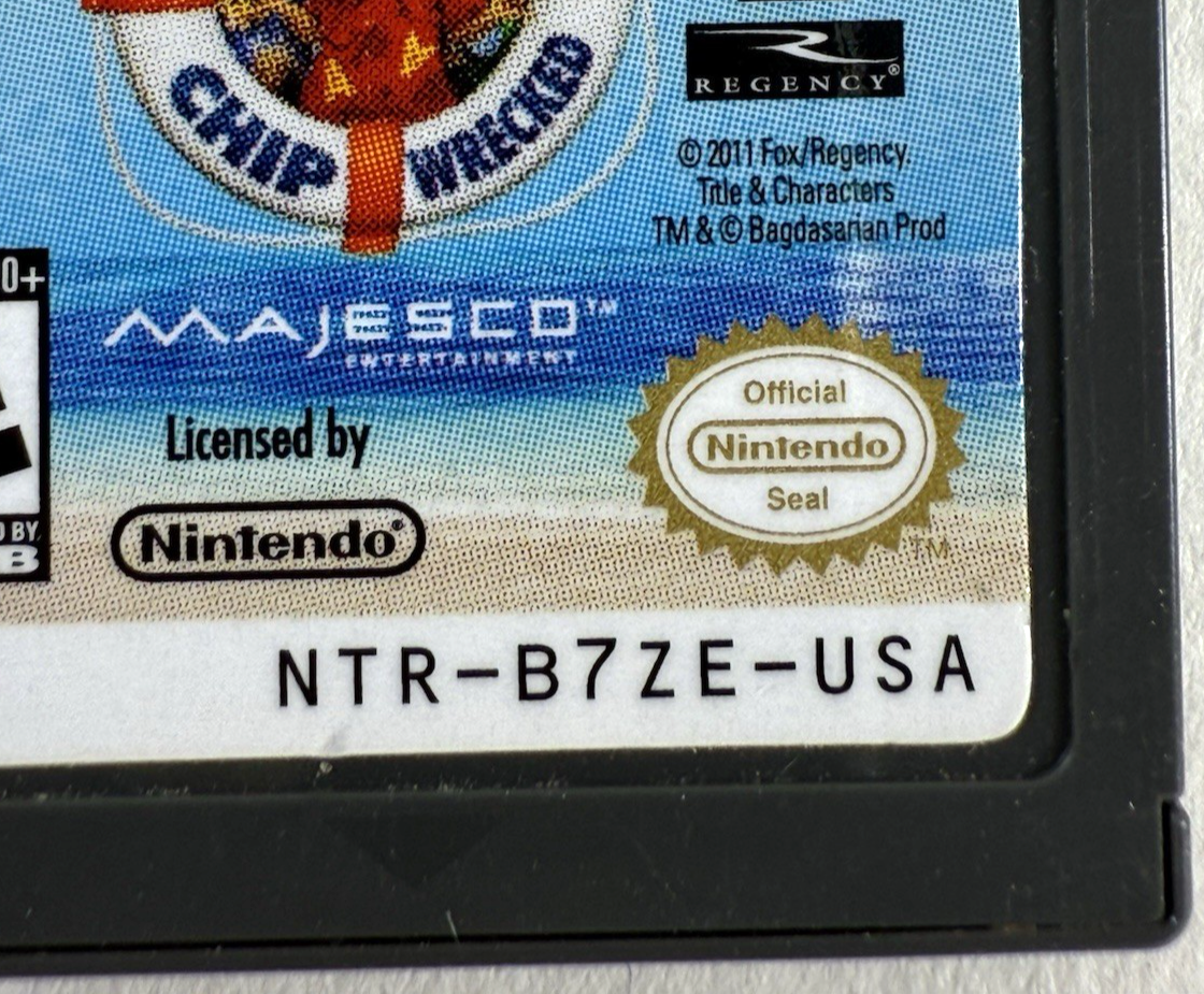 Alvin and the Chipmunks: Chipwrecked (Nintendo DS, 2011) Game Cartridge - Tested