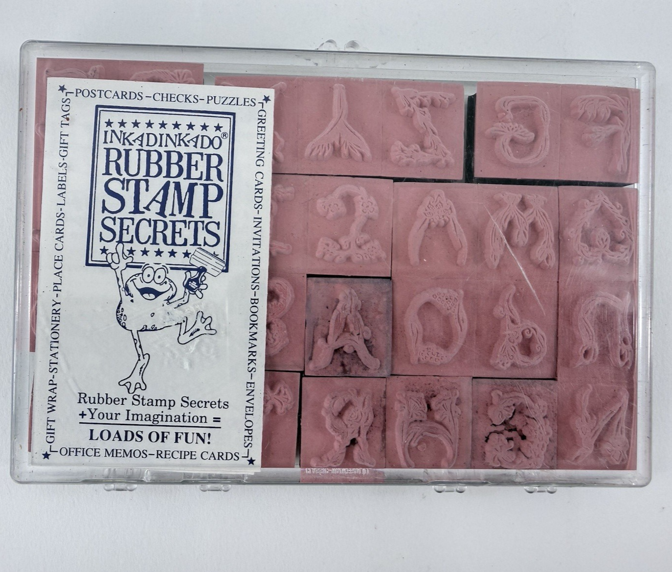 Inkadinkadoo Flower Alphabet Set Rubber Stamps