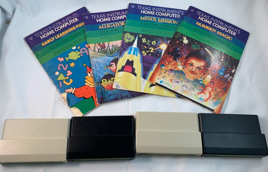 Minus Mission (TI-99 Game Bundle) Alligator Mix/Number Magic/Early Learning Fun