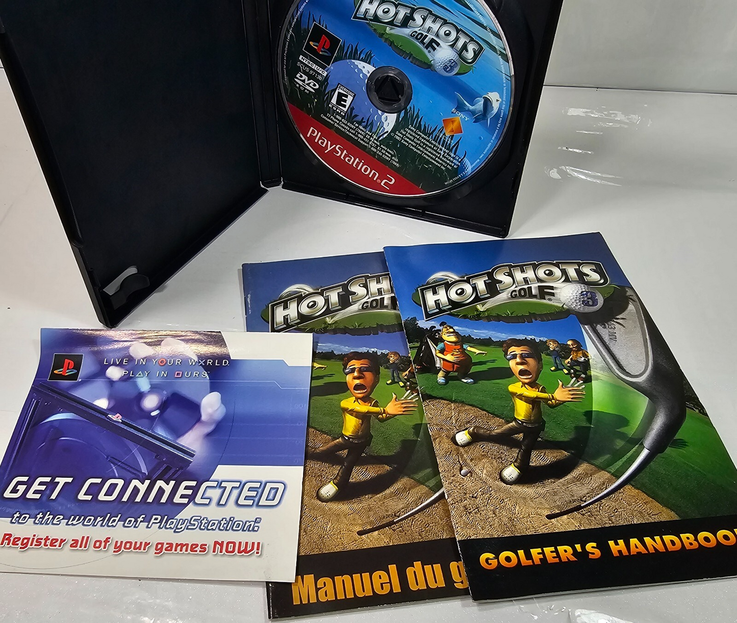 Hot Shots Golf 3  (PlayStation 2, 2003) Game Case Manual Insert - Tested