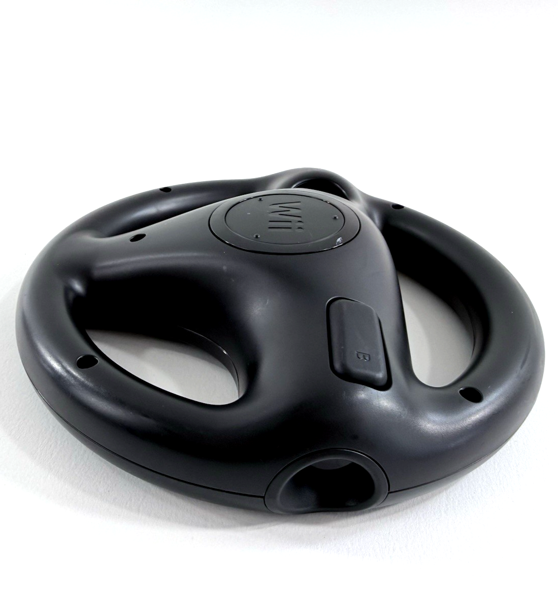 Nintendo Wii Black Steering Wheel Controller Attachment RVL-024 (Set of 2)