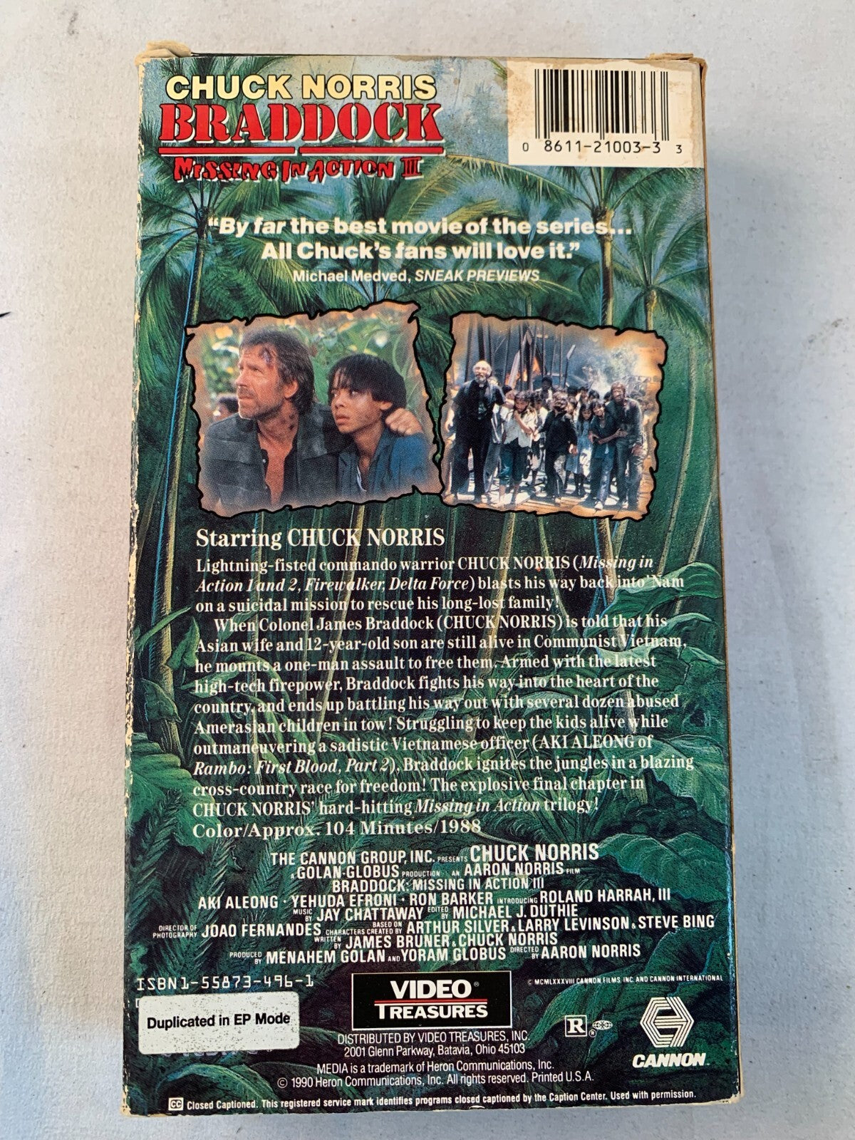 Chuck Norris - Braddock (VHS bundle) Code of Silence