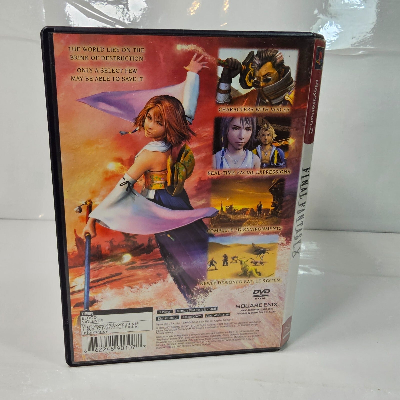 Final Fantasy X 10 Greatest Hits (Playstation 2, 2001) Game Case Manual Insert
