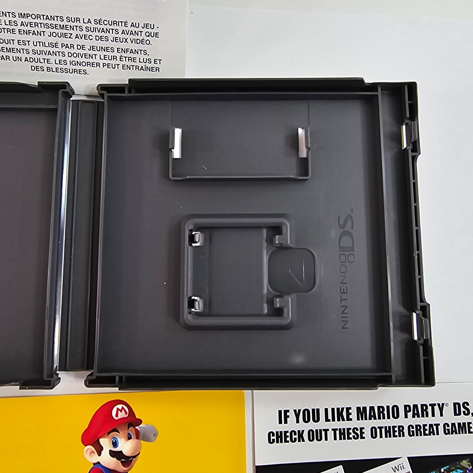 Mario Party DS (Nintendo DS, 2007) Case, Manual, Inserts Only - No Game