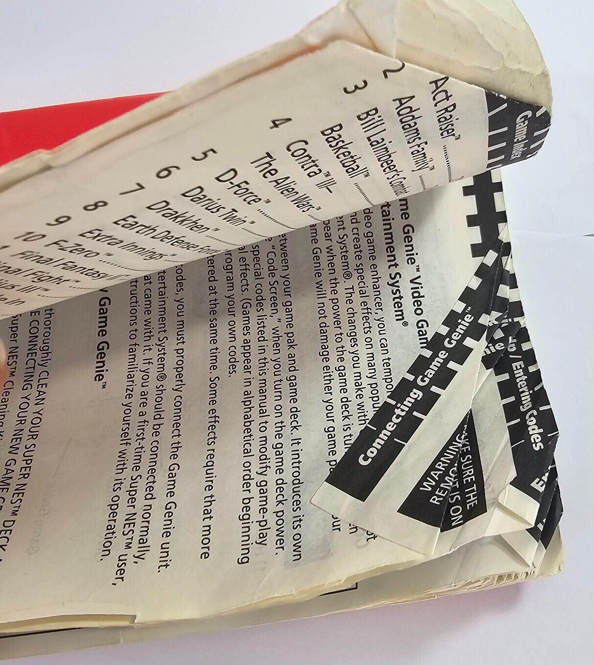 Galoob Game Genie Video Game Enhancer (Super Nintendo, 1992) with Code Books