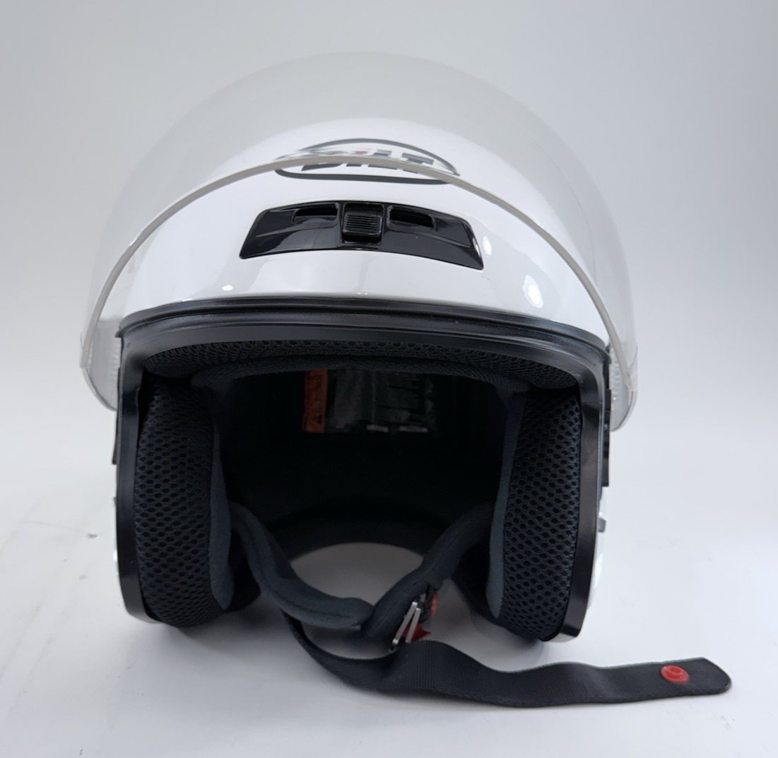 BiLT Women’s White Roadster Size M Open-Face Top Air Vent Motorcycle Helmet