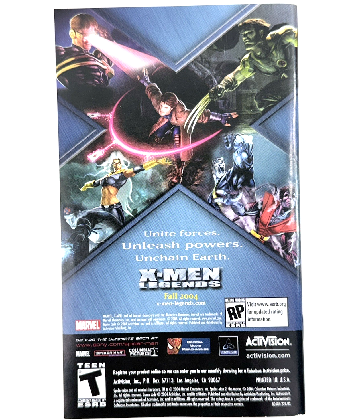 Spider-Man 2 Nintendo GameCube Original Case, Cover Art, Manual - No Game