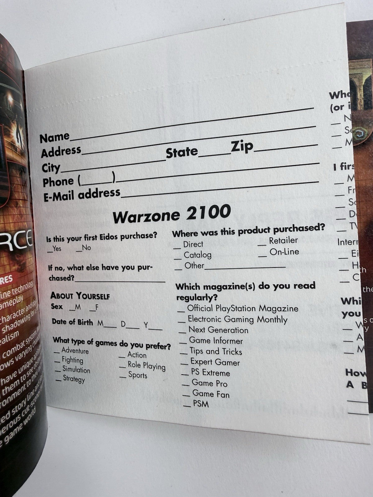 Tomb Raider: The Last Revelation (PlayStation 1, 1999) Game Case Manual Reg.