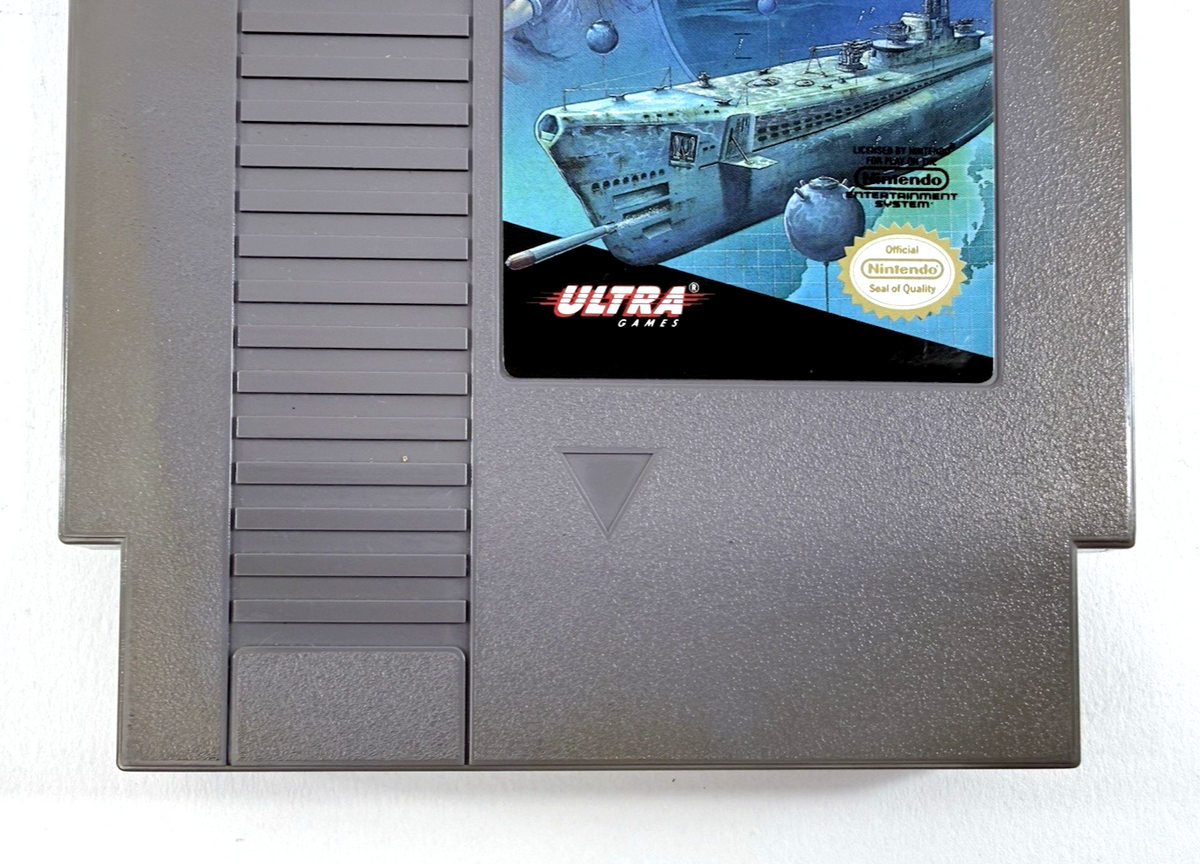 Silent Service (Nintendo Entertainment System, 1989) Game and Manual - Tested