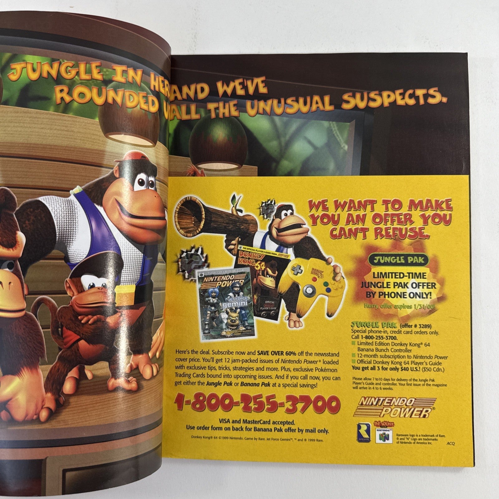 Nintendo Power Magazine Vol 127 Dec '99 with Toy Story 2 Poster, Comic, Inserts