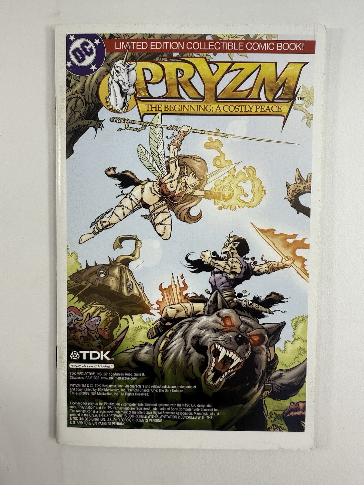 PRYZM Chapter One: The Dark Unicorn (Sony PlayStation 2, 2002) Game Case Manual