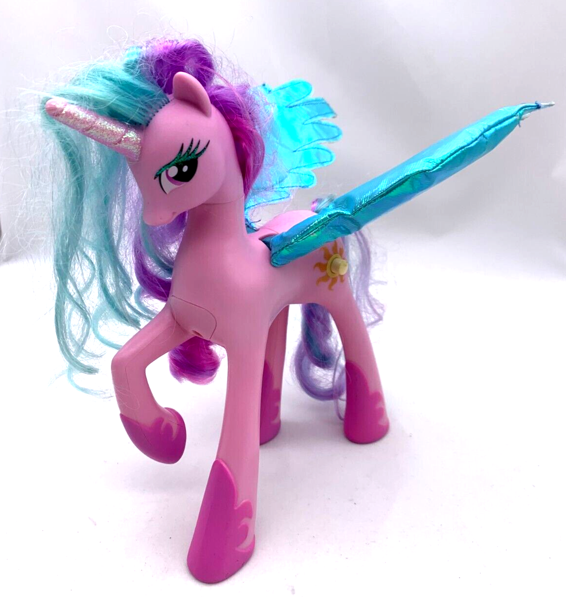 My Little Pony Friendship is Magic Princess Celestia Pink Lights Sounds Talking
