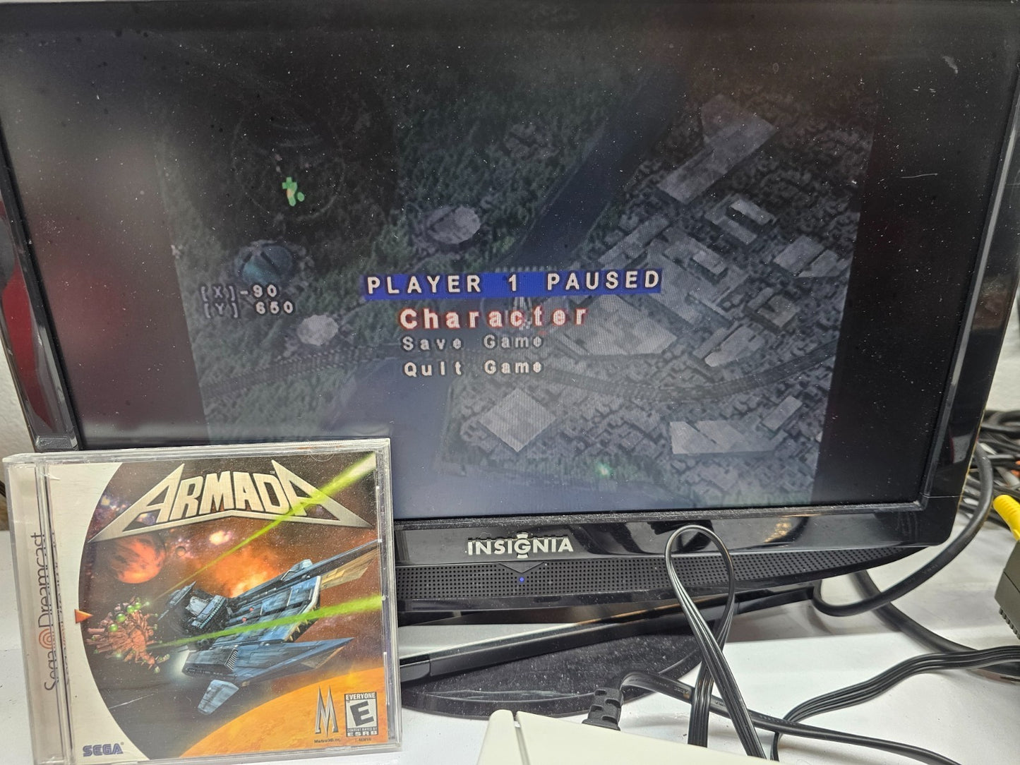 Armada (Sega Dreamcast, 1999) Game, Case, Manual - Tested and Working
