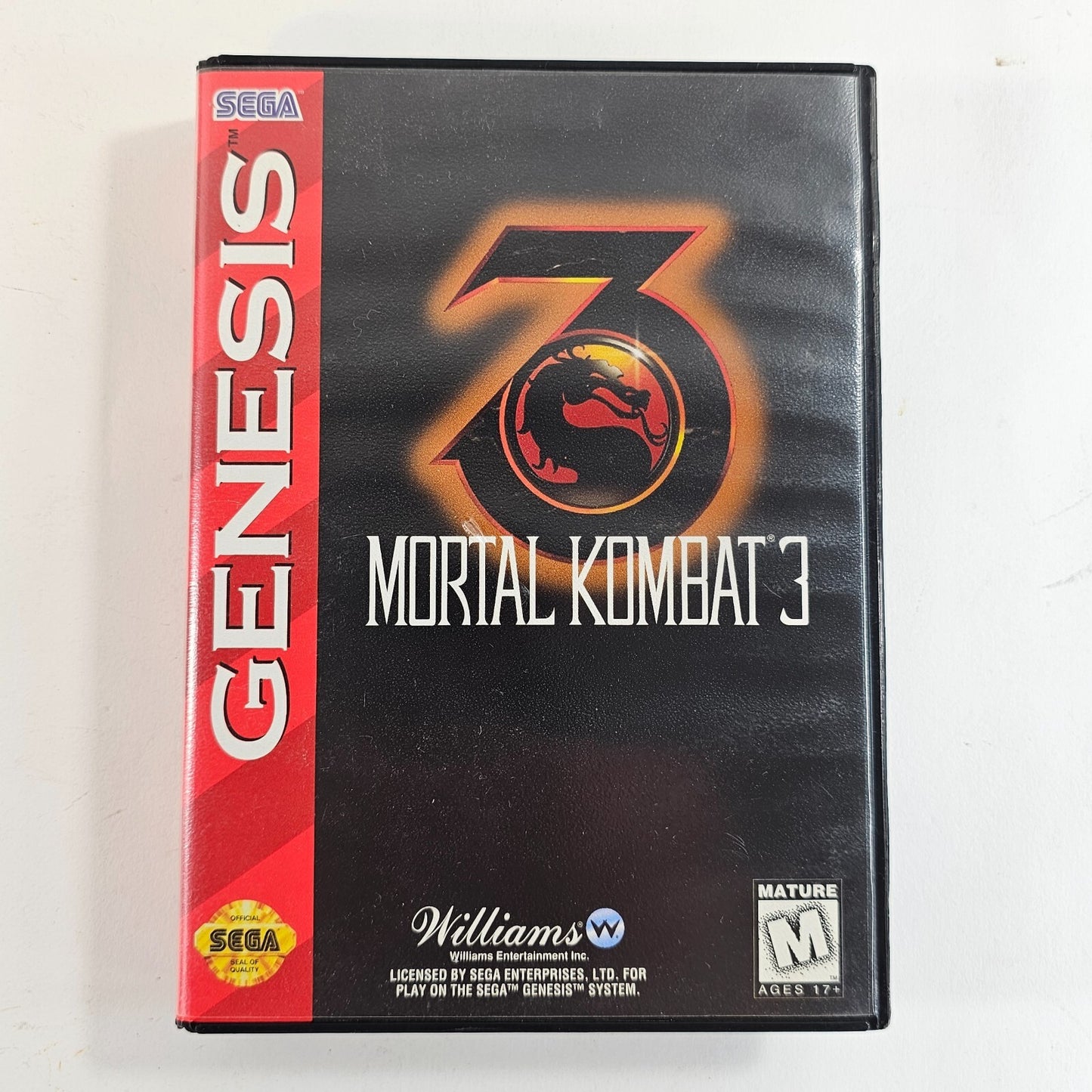 Mortal Kombat 3 (Sega Genesis, 1995) Game and Case - Tested and Working