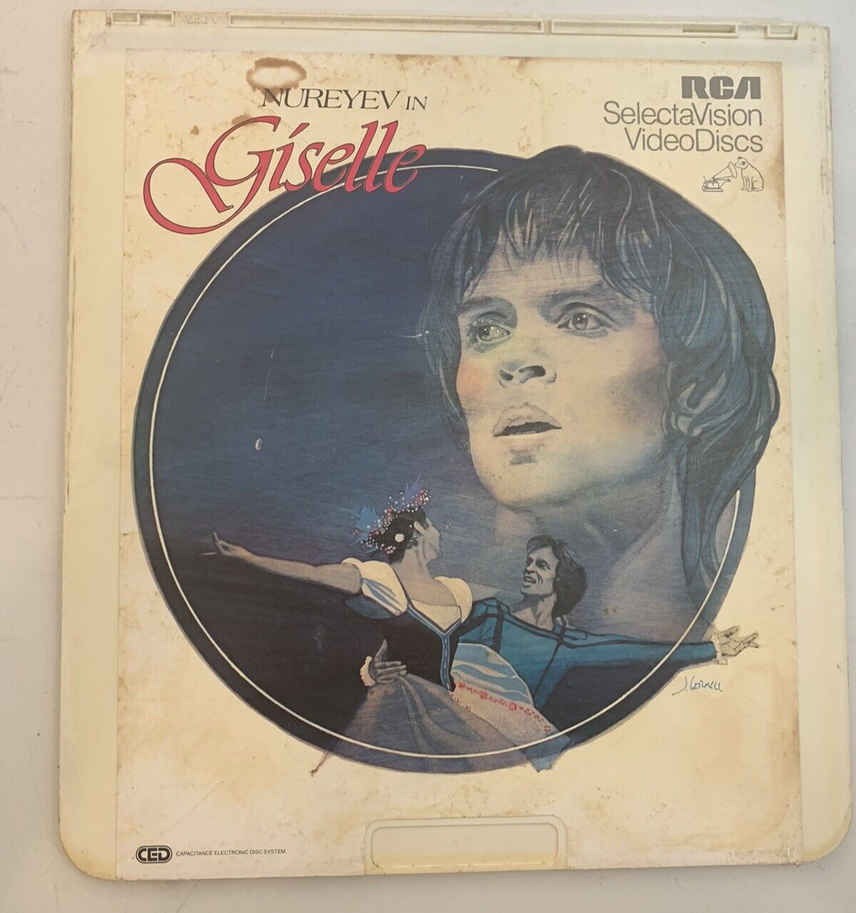 CED VideoDisc Nureyev in Giselle (1979) RCA SelectaVision Tested Working