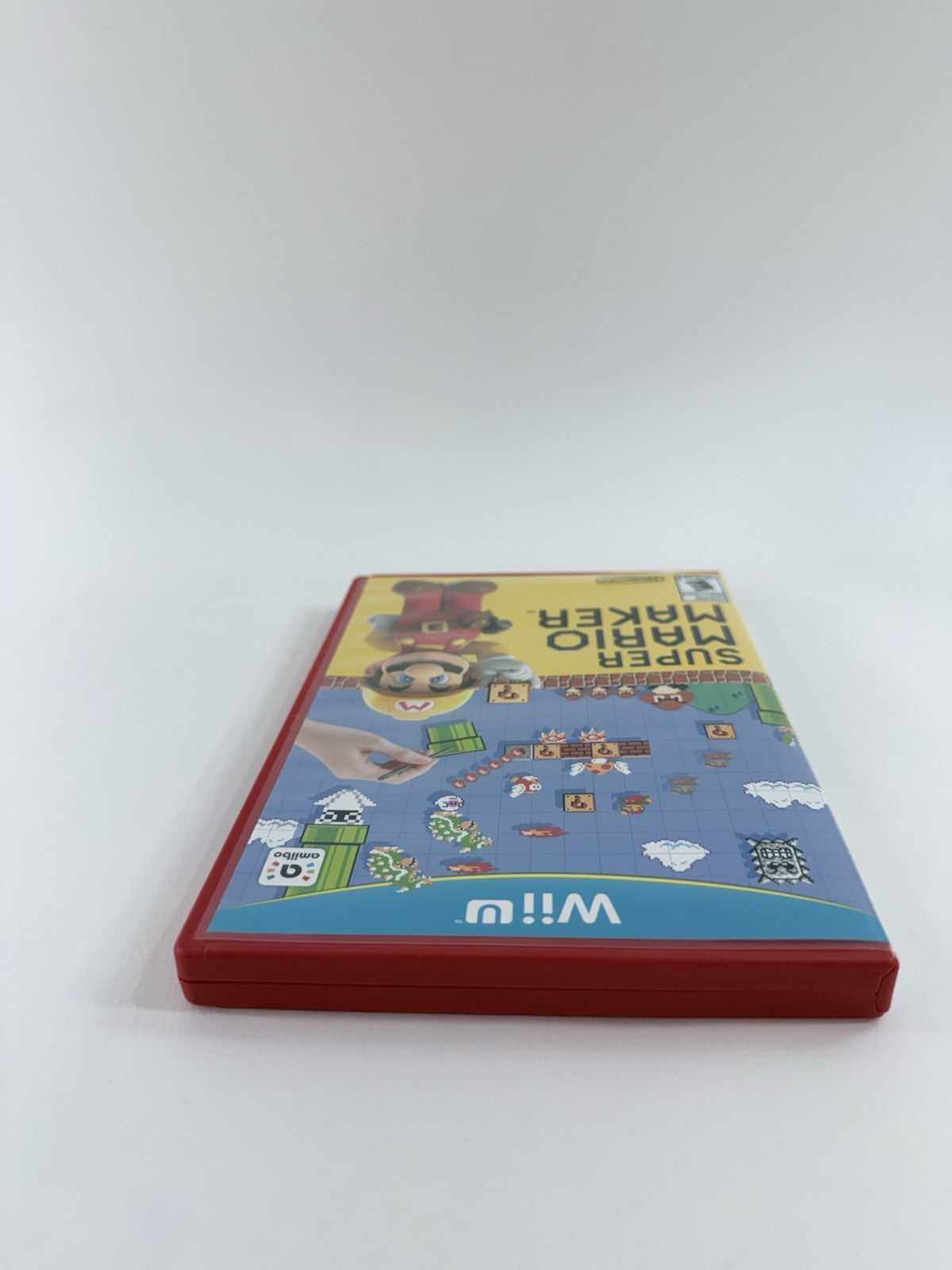 Super Mario Maker (Nintendo Wii U, 2015) Game Case Manual Box - Tested