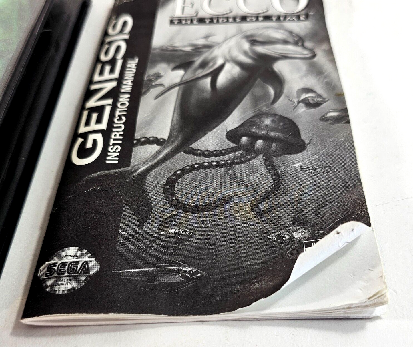 Ecco: The Tides of Time (Sega Genesis, 1994) Game Case Manual - Tested