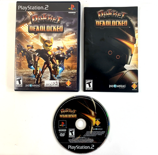 Ratchet: Deadlocked (Sony PlayStation 2, 2005) Game Case Manual - Tested