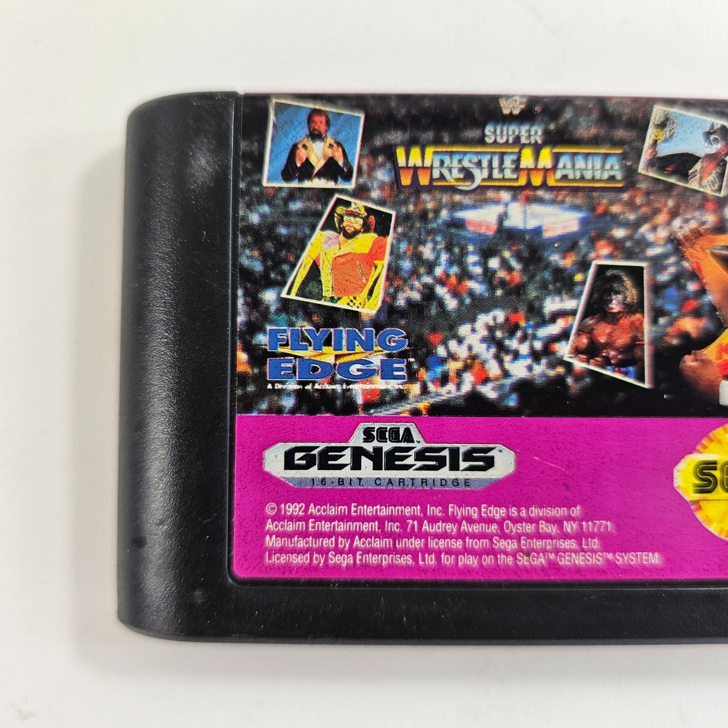 WWF Super WrestleMania (Sega Genesis, 1992) Game and Case - Tested and Working