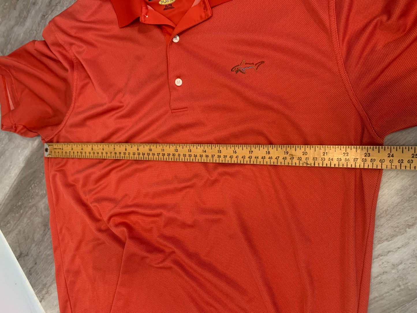 Greg Norman Play Dry XL Orange Men's Polo Shirt