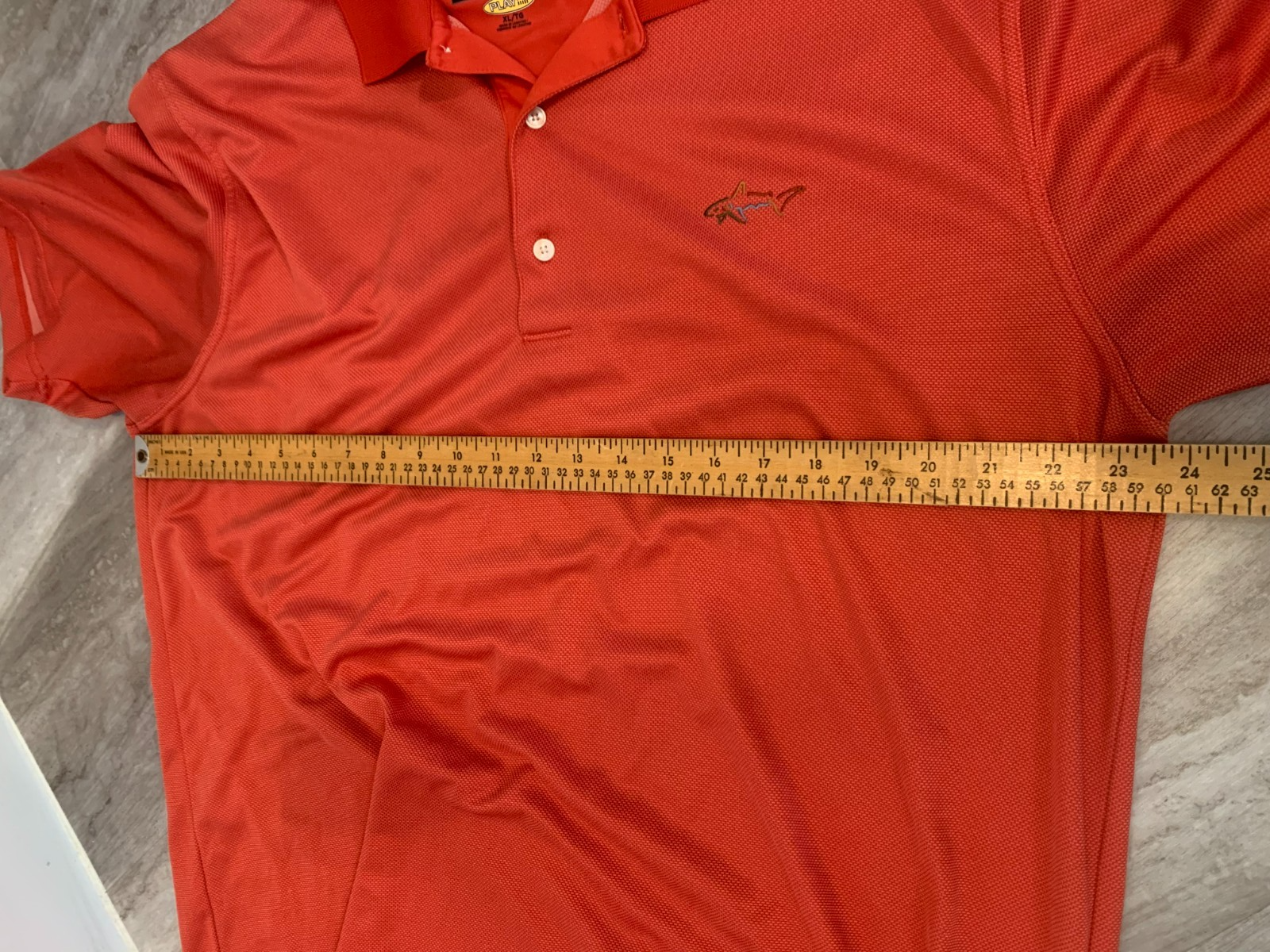 Greg Norman Play Dry XL Orange Men's Polo Shirt