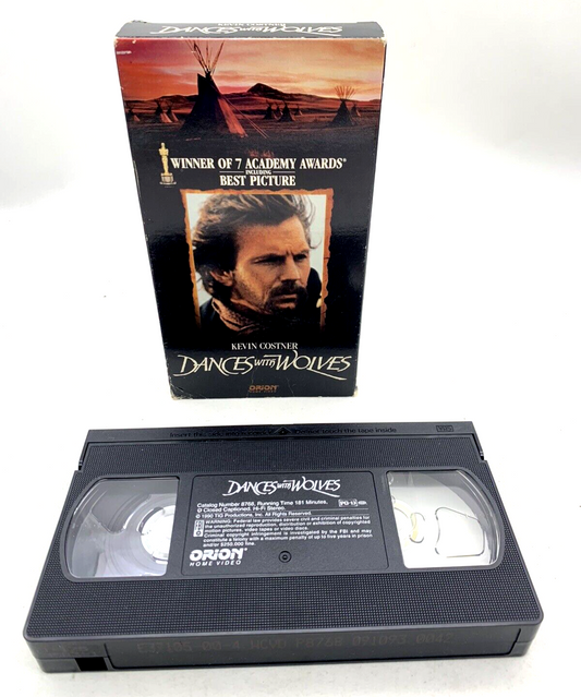 Dances with Wolves (VHS, 1993) - Tested and Working