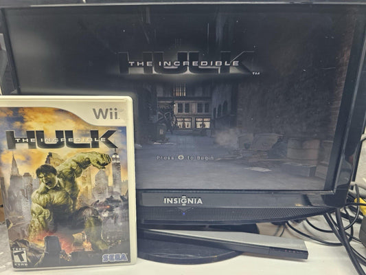 The Incredible Hulk (Nintendo Wii, 2008) Game Case Manual - Tested and Working