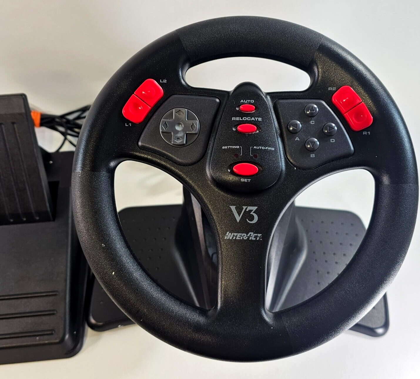 Interact V3 Racing Wheel & Pedals SV-280 With Adjustable Tilt  - PC Gaming