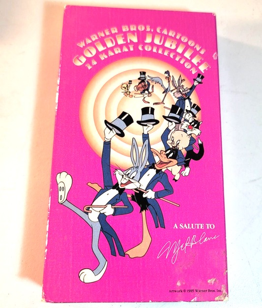 Golden Jubilee 24 Karat Collection (VHS, 1985) Salute to Mel Blanc - Tested