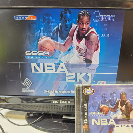 NBA 2K1 (Sega Dreamcast, 2000) Game Case Manual - Tested and Working