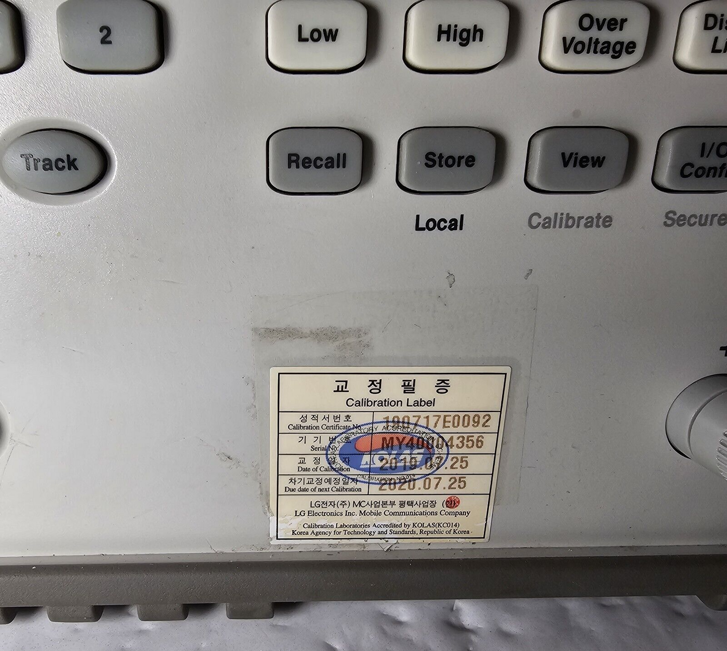 Agilent E3648A Dual Output DC Power Supply 0-8V,5A/0-20V,2.5A - Tested - 4356