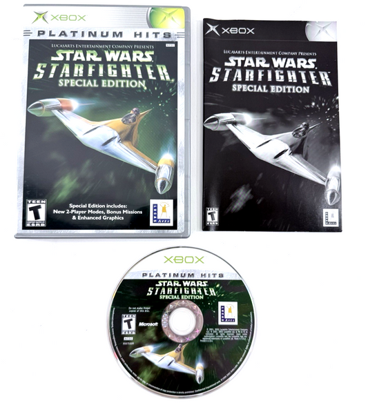 Star Wars: Starfighter Special Edition (Xbox, 2001) Game Case Manual - Tested