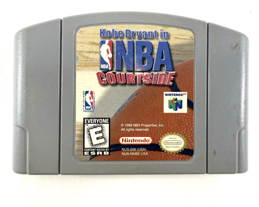Kobe Bryant in NBA Courtside  (Nintendo 64, 1998) Game Cartridge - Tested