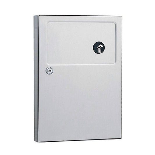 Bobrick B-254 Surface Mount Sanitary Napkin Disposal Receptacle