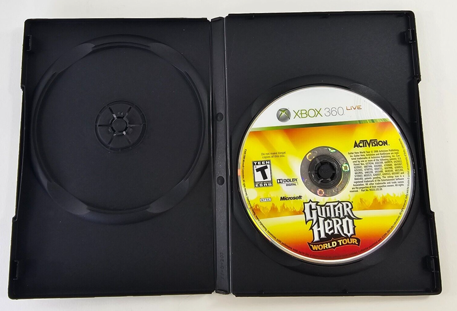 Guitar Hero World Tour (Xbox 360, 2004) Game, Manual, Case Art  - Tested - Read