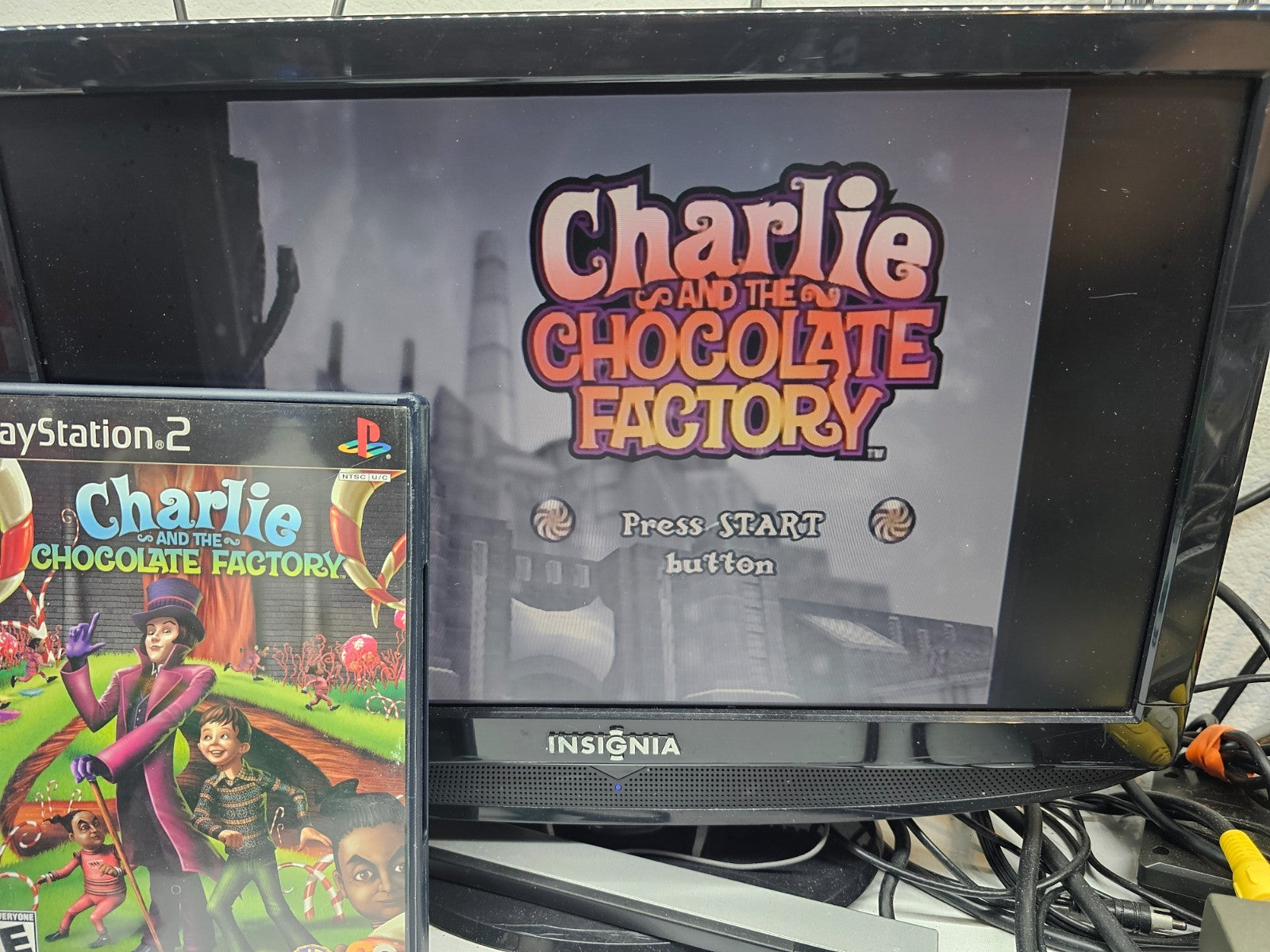Charlie and the Chocolate Factory (PlayStation 2, 2005) Game, Case, & Manual