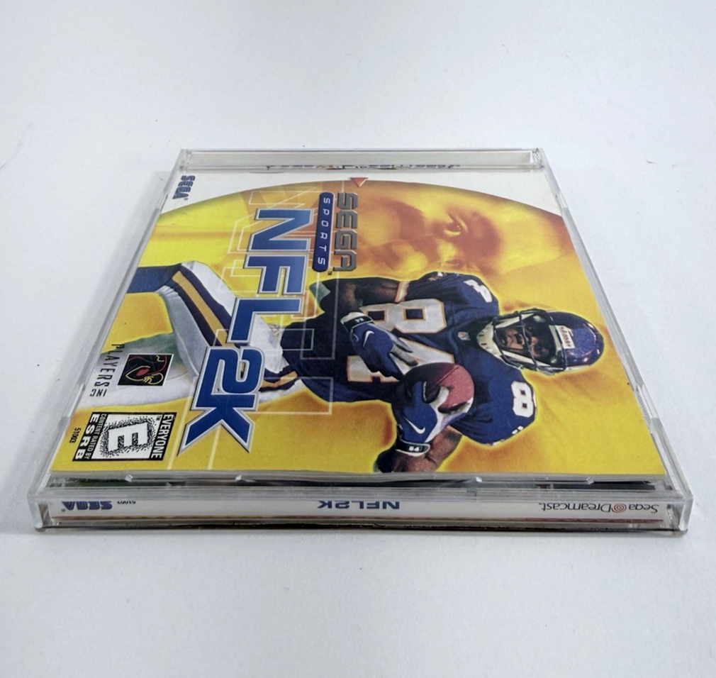 NFL 2K (Sega Dreamcast, 1999) Game Case Manual - Tested and Working