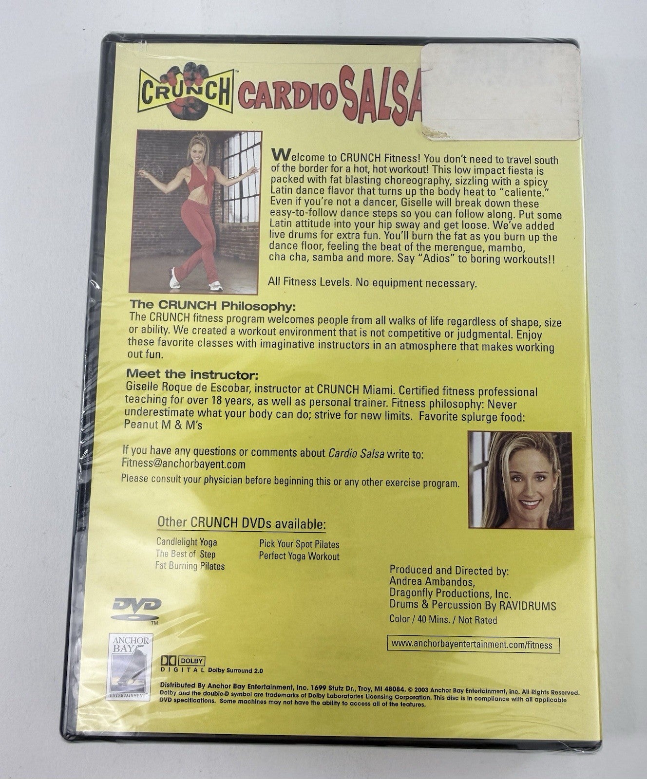 Crunch: Cardio Salsa (DVD Bundle) 10 Minute Solution Latin Dance Mix - New