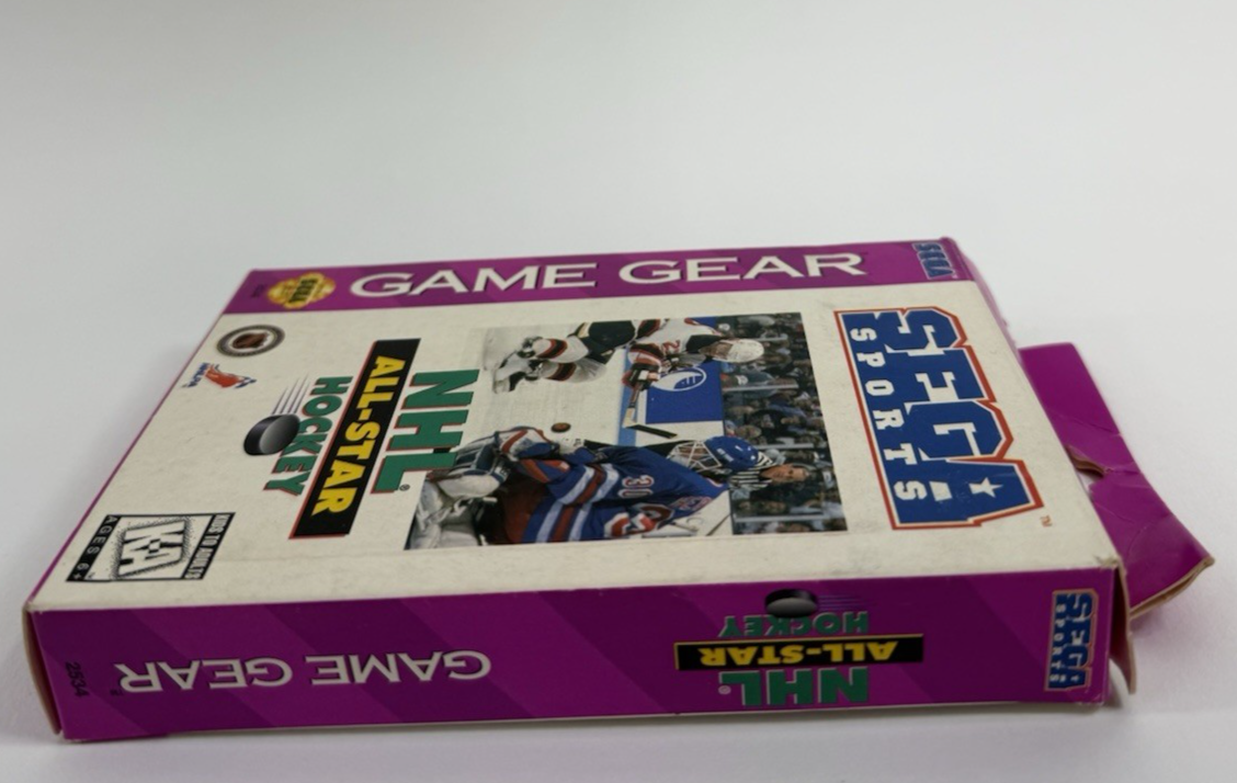 NHL All-Star Hockey (Game Gear, 1995) Box, Manual, Registration, Insert Only