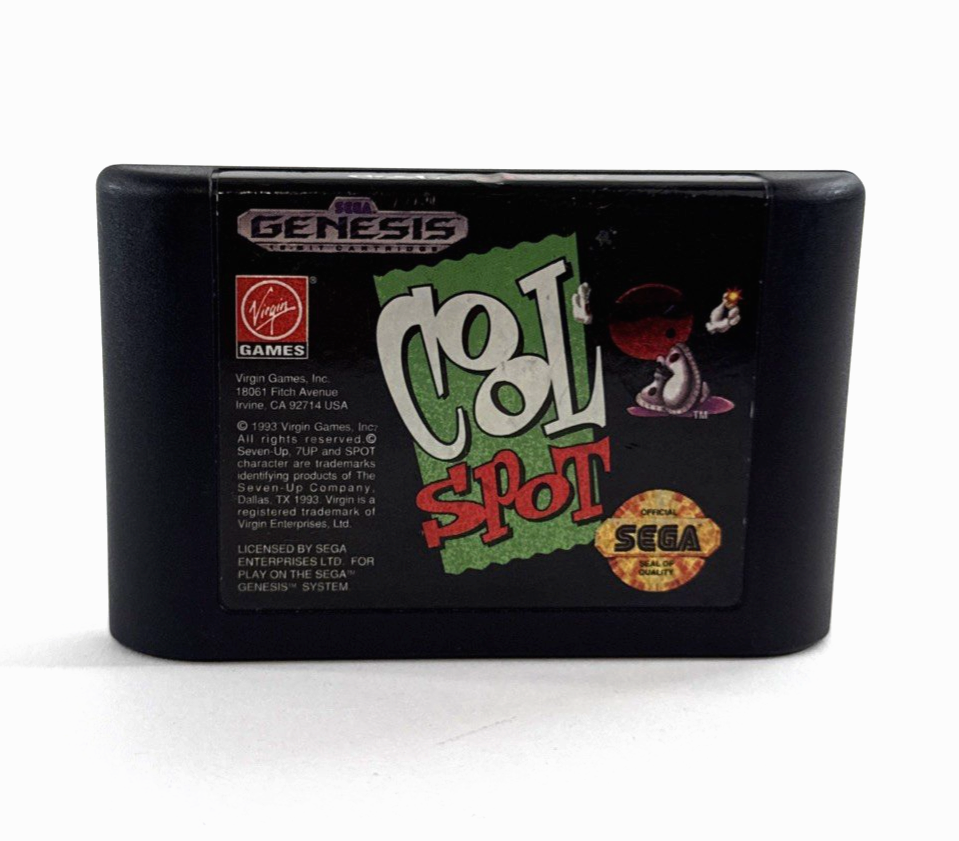 Cool Spot (Sega Genesis, 1993) Game Cartridge - Tested and Working
