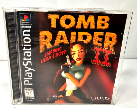 Tomb Raider II 2 (Sony PlayStation, 1998)  Game Case Manual Registration